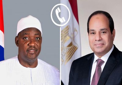 هاتفياً.. السيسي يبحث مع رئيس جامبيا العلاقات بين البلدين