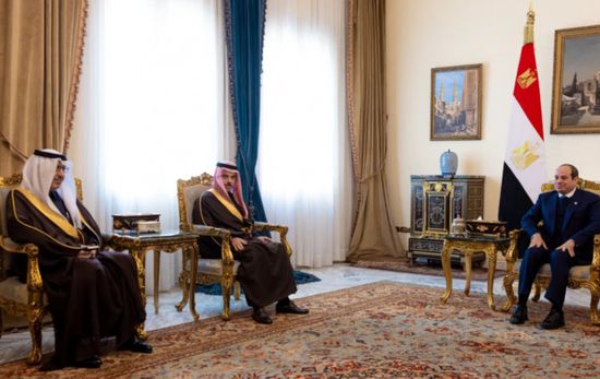 الرئيس المصري يستقبل وزير الخارجية السعودي في قصر الاتحادية