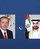هاتفياً.. رئيس الإمارات ونظيره التركي يبحثان التطورات الإقليمية