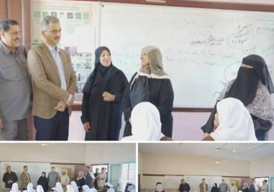 محافظ عدن يتفقد سير العملية التعليمية في عدد من المدارس