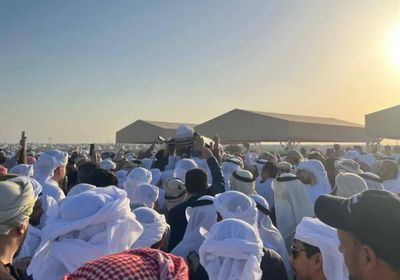 تشييع جثمان علي سالم البيض في أبوظبي