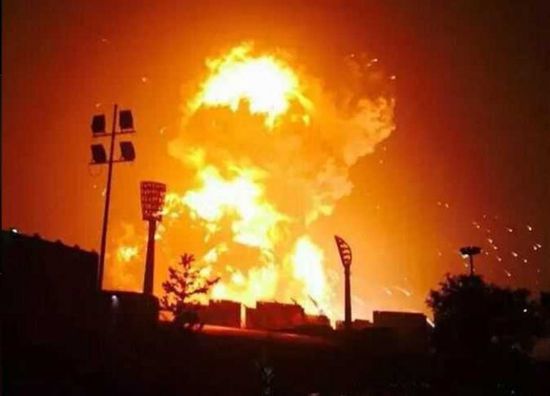 انفجار هائل بأحد المصانع في الصين