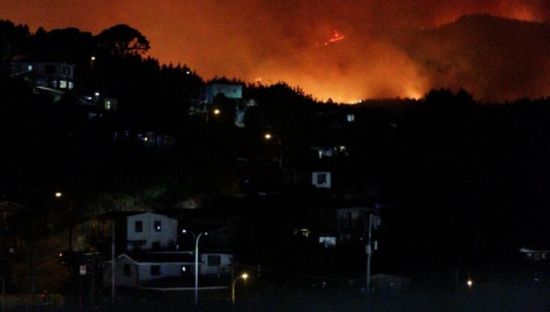 إعلان حالة الطوارئ في تشيلي بسبب حرائق الغابات