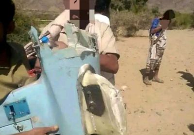 "العمالقة" تعلن إسقاط مسيرة حوثية في جبهة بيحان