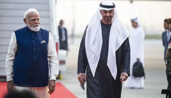 رئيس الإمارات يصل إلى الهند