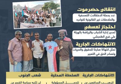 استهداف كوادر انتقالي حضرموت.. حملة اعتقالات تعسفية (إنفوجراف)