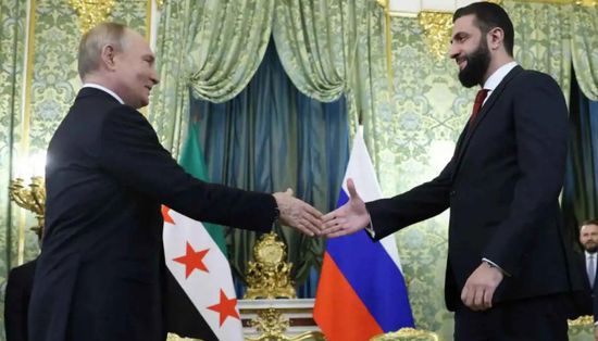 غداً.. بوتين والشرع يبحثان الوضع في الشرق الأوسط