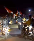 مسيرة جماهيرية في القطن تؤكد الاصطفاف حول الرئيس الزُبيدي