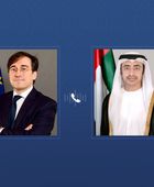 عبدالله بن زايد يتلقى اتصالاً هاتفياً من وزير خارجية إسبانيا