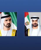 رئيس الإمارات ومحمد بن راشد يرحبان بالضيوف المشاركين في القمة العالمية للحكومات
