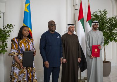 رئيسا الإمارات والكونغو يشهدان توقيع اتفاقية شراكة شاملة بين البلدين