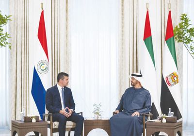 محمد بن زايد ورئيس الباراغواي يبحثان العلاقات المشتركة