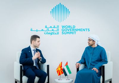 عبدالله بن زايد يستقبل وزير خارجية شمال مقدونيا في دبي