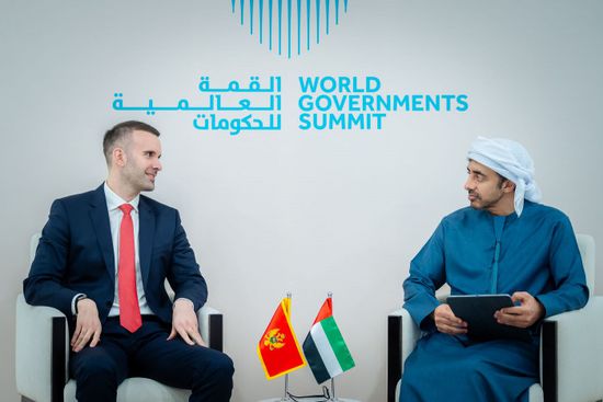 عبدالله بن زايد يستقبل رئيس وزراء مونتينيغرو في دبي