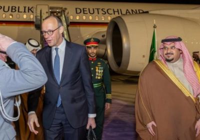 المستشار الألماني يصل الرياض