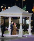 ولي العهد السعودي يستقبل المستشار الألماني في قصر اليمامة