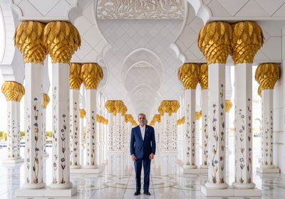 رئيس الدومينيكان يزور جامع الشيخ زايد الكبير في أبوظبي