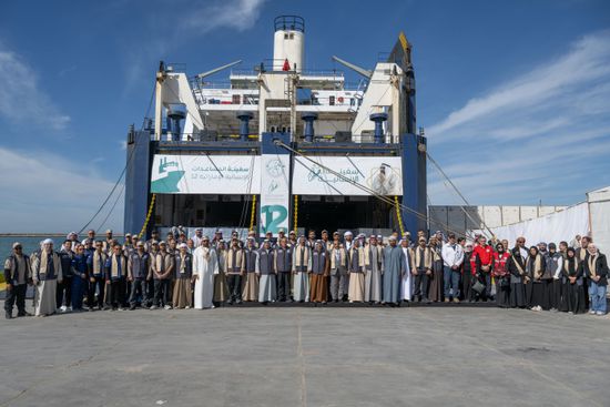 وصول سفينة صقر الإنسانية إلى ميناء العريش محمّلة بـ 4000 طن مساعدات