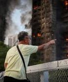 إخماد حريق بالقرب من سوق للأغذية في هونج كونج