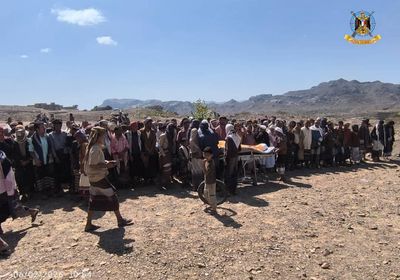 تشييع جثمان الشهيد البطل عبدالجليل الحوشبي في لحج