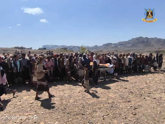 تشييع جثمان الشهيد البطل عبدالجليل الحوشبي في لحج