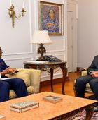 وزير الخارجية المصري يستقبل رئيس لجنة العشرة الافريقية لإصلاح مجلس الأمن