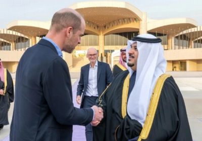 ولي عهد بريطانيا يغادر الرياض