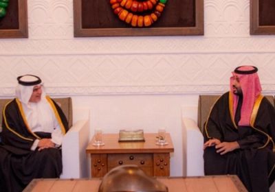 الأمير محمد بن سلمان يستقبل ولي العهد البحريني في الدرعية