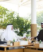رئيس الإمارات يستقبل حاكم رأس الخيمة وولي عهده في قصر الشاطئ