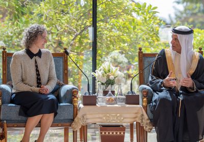 حاكم رأس الخيمة يستقبل وفدًا من سفراء دول الاتحاد الأوروبي