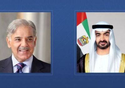 محمد بن زايد يبحث مع رئيس وزراء باكستان العمل المشترك