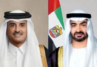 الشيخ محمد بن زايد وأمير قطر يبحثان ولجهود المبذولة بشأن التطورات الإقليمية