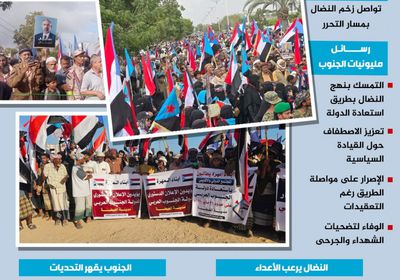 الكلمة للميدان.. رسائل الجنوب على لسان الحشود (إنفوجراف)