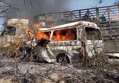 مصرع 16 في حادث مروري مروع بمديرية المحفد