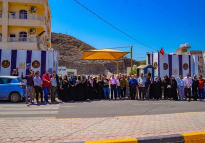 كوادر "امانة الانتقالي" تواصل الاعتصام لليوم الثالث