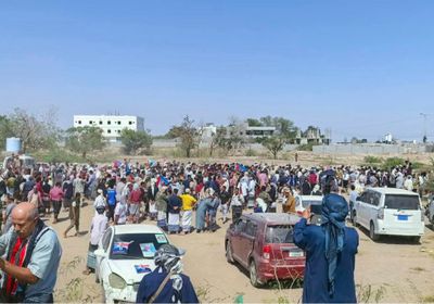 تشييع جثمان الشهيد عبدالسلام الشبحي في لحج