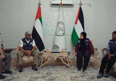 المستشفى الميداني الإماراتي يستقبل وفدًا من منظمة الصحة العالمية