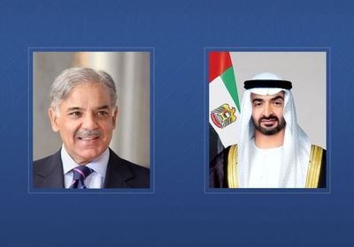 محمد بن زايد يتلقى اتصالاً هاتفياً من رئيس وزراء باكستان