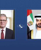 محمد بن زايد يتلقى اتصالاً هاتفياً من رئيس الوزراء البريطاني