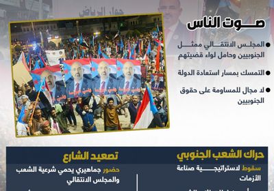 مليونية عدن.. تجديد للتفويض وفرض للإرادة (إنفوجراف)