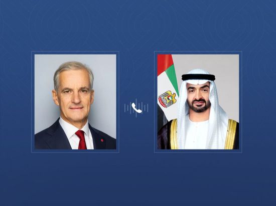 محمد بن زايد ورئيس وزراء النرويج يبحثان تداعيات التطورات الإقليمية