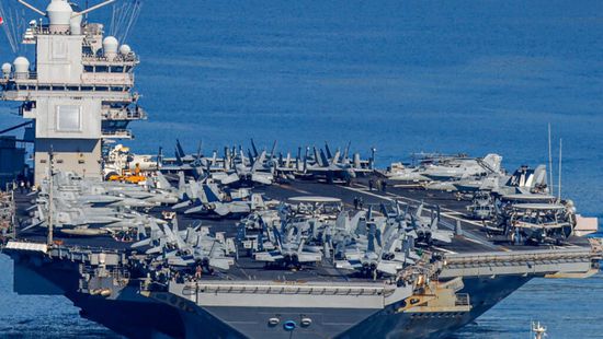 ضغط عسكري أمريكي على إيران من البحر المتوسط