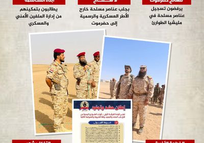 تجنيد مليشيا الطوارئ.. خطوة مرفوضة بحضرموت (إنفوجراف)