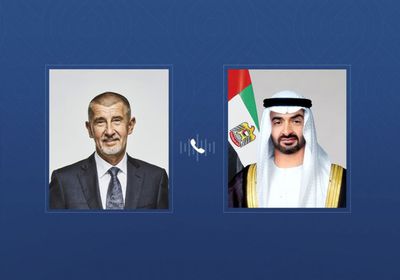 رئيس الإمارات يتلقى اتصالاً هاتفياً من رئيس وزراء التشيك