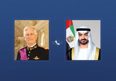 رئيس الإمارات يتلقى اتصالاً هاتفياً من ملك بلجيكا