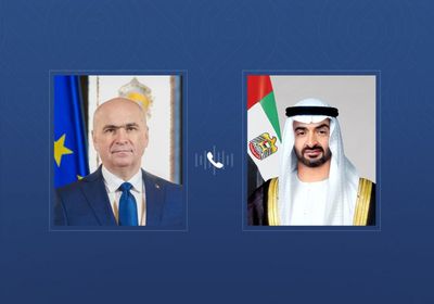 رئيس الإمارات يتلقى اتصالاً هاتفياً من رئيس وزراء رومانيا