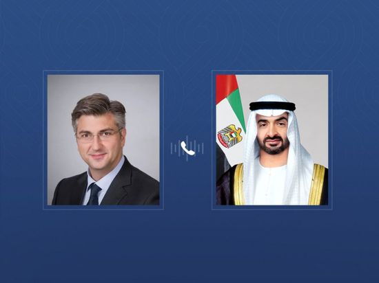 محمد بن زايد يتلقى اتصالاً هاتفياً من رئيس وزراء كرواتيا