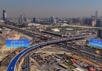 طرق دبي تفتتح جسرين لتطوير شارعي عود ميثاء والأصايل