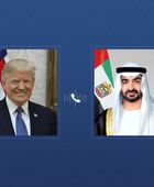 رئيس الإمارات يجري اتصالاً هاتفياً مع نظيره الأمريكي