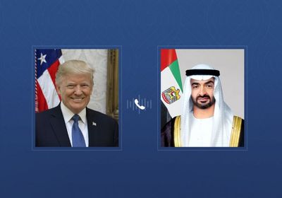 رئيس الإمارات يجري اتصالاً هاتفياً مع نظيره الأمريكي